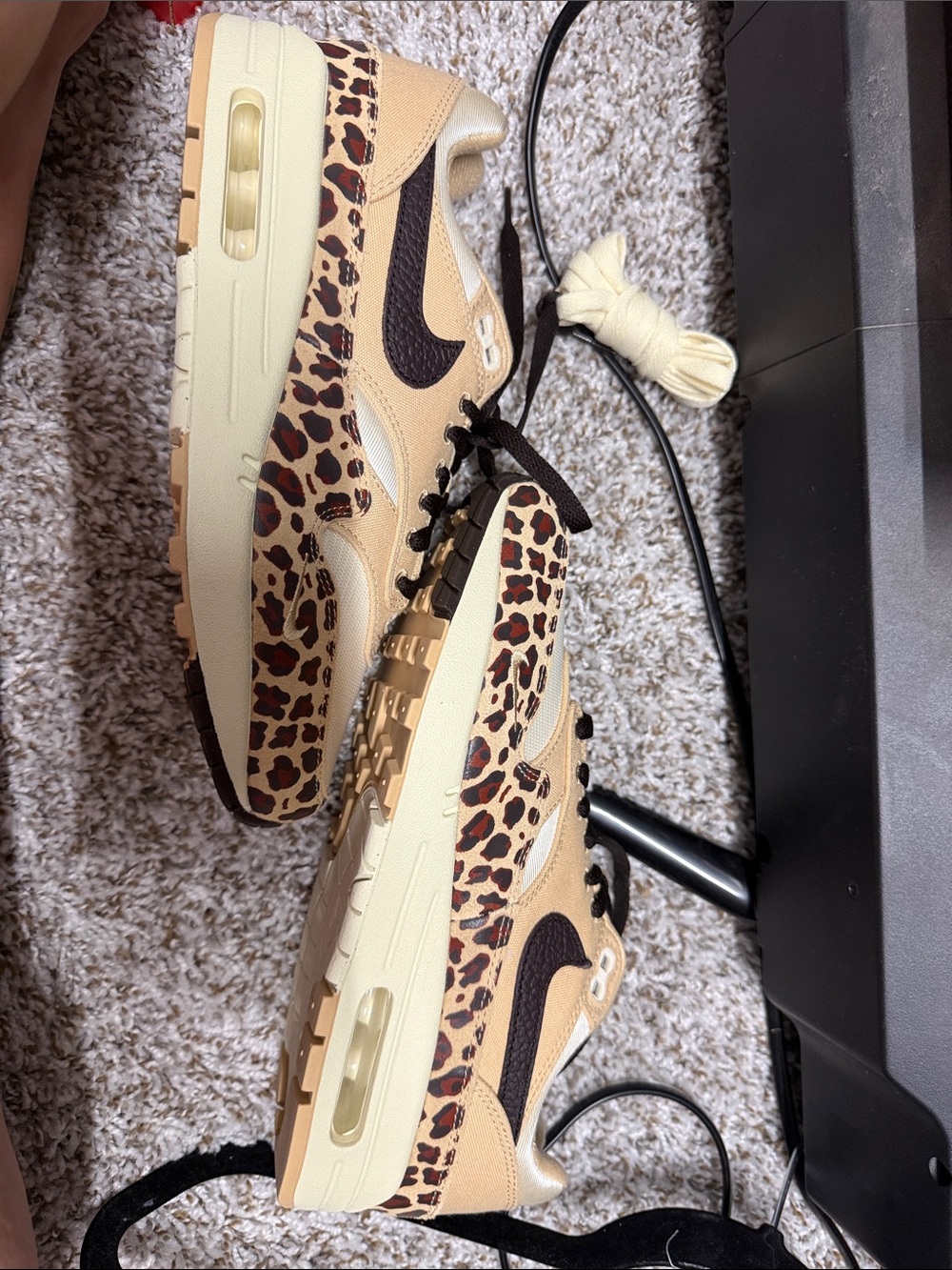 Nike Women’s Air Max Beige & Brown Leopard-Print Sneakers